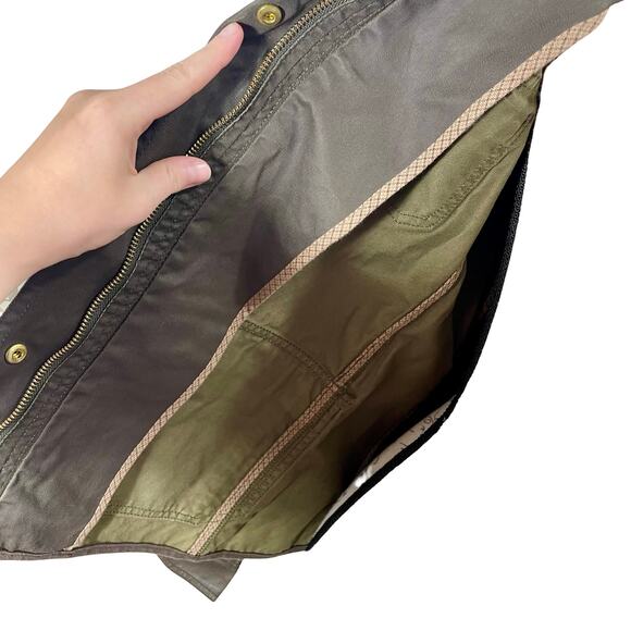 J.Crew Women’s Green Downtown Waxed Canvas Field Jacket Casual Size Small - Picture 10 of 11